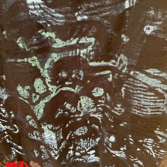 La Cosa Nuestra 2X, Black Sheer TShirt. So cool! Skulls, Roses, Mexico. RARE.5/5 - Picture 7 of 10